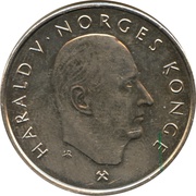 5 Kroner - Harald V Norwegian Coinage Anniversary obverse image