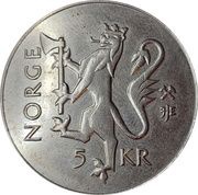 5 Kroner - Harald V Norwegian Postal Service obverse image
