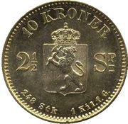 10 Kroner / 2½ Speciedaler - Oscar II reverse image