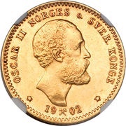 10 Kroner - Oscar II obverse image