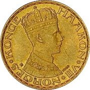 10 Kroner - Haakon VII Trial strike obverse image
