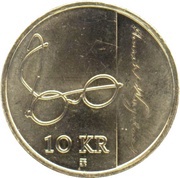 10 Kroner - Harald V Henrik Wergeland, Norway, 2008 reverse image