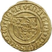 ½ Guilder "Burgundian" - Mary of Burgundy, Belgium, 1477-1480 reverse image