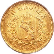 20 Kroner - Oscar II reverse image
