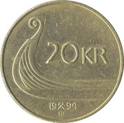 20 Kroner - Harald V, Norway, 1994-2009 reverse image