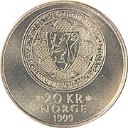 20 Kroner - Harald V Akershus reverse image