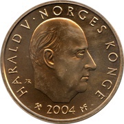 20 Kroner - Harald V First Norwegian Railroad obverse image