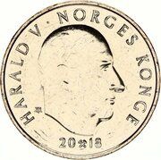 20 Kroner - Harald V 150th anniversary of DNT obverse image