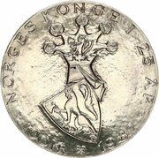 100 Kroner - Olav V Anniversary of King Olav's Reign reverse image
