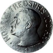 100 Kroner Nobel Peace Prize Centennial, Norway, 2001 reverse image