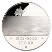 100 Kroner - Harald V Dissolution of the Union, Norway, 2004 reverse image
