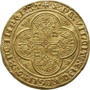 Gold Ecu - Louis I of Nevers, Belgium, 1337-1346 reverse image
