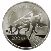 200 Kroner - Harald V Confederation of Sports, Norway, 2011 reverse image