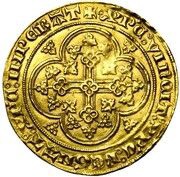 Gold Écu "with Eagle" - Louis II de Male, Belgium, 1348-1357 reverse image