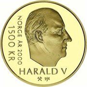 1500 Kroner - Harald V Millennium obverse image