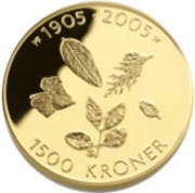 1500 Kroner - Harald V Dissolution of the Union, Norway, 2003 reverse image