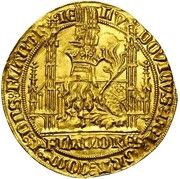 ½ Helmeted Lion - Louis II de Male obverse image