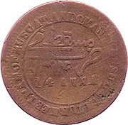 ¼ Anna - Faisal without wreath obverse image