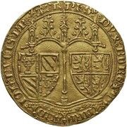 Large Ecu "Roosebeker "- Philip the Bold and Joanna of Brabant obverse image