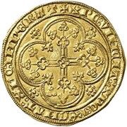 Gold Écu - Philip the Bold, Belgium, 1384-1404 reverse image