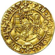 Guilder "Saint John Guilder" - Philip the Handsome Ghent Revolt; ARC AVST, Belgium, 1488 reverse image