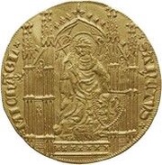 Gold Angel - Louis I of Nevers obverse image