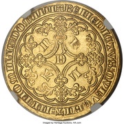 Helmeted Lion - Louis II de Mâle, Belgium, 1365-1370 reverse image