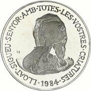 20 Diners - Joan Martí i Alanis Brown Bear, Andorra, 1984 reverse image