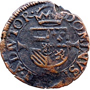 4 Mites "Double Korte" - Philip II, Belgium, 1571-1576 reverse image