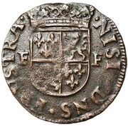 6 Mites - François d'Alençon, Ghent Revolt, Belgium, 1581 reverse image