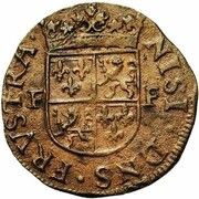 6 Mites - François d'Alençon, Ghent Revolt, Belgium, 1582-1583 reverse image