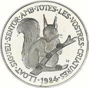 20 Diners - Joan Martí i Alanis Red Squirrel, Andorra, 1984 reverse image