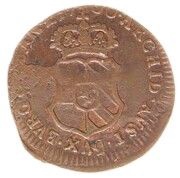 1 Duit - Charles II, Belgium, 1700 reverse image