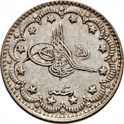 5 Kurus - Mehmed V Manastir mint obverse image