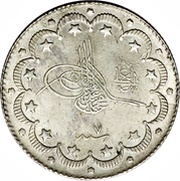 10 Kurus - Mehmed V "el-Ghazi" right of Toughra obverse image