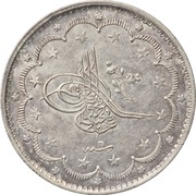 20 Kurus - Abdülmecid I Constantinople; small inscription obverse image