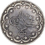 20 Kurus - Abdülhamid II Constantinople obverse image