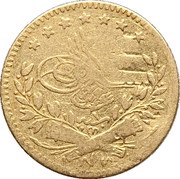 25 Kurus - Abdulaziz Bursa mint obverse image