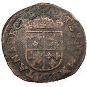 1 Oord / Liard - François d'Alençon, Ghent Revolt, Belgium, 1581-1583 reverse image