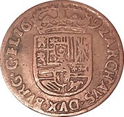 1 Oord / Liard - Charles II, Belgium, 1680-1700 reverse image