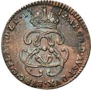 1 Oord / Liard - Charles VI, Belgium, 1712-1713 reverse image