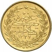 500 Kurush - Mehmed V Constantinople, Ottoman Empire, 1915-1918 reverse image