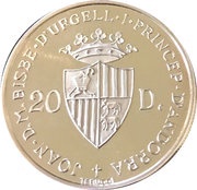 20 Diners - Joan Martí i Alanis XXIII Summer Olympics Games obverse image