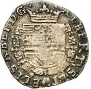 ¼ Real - Albert and Isabella obverse image