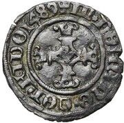 2 Mites - Phillip the Handsome, Regency Ghent Revolt, Belgium, 1489 reverse image