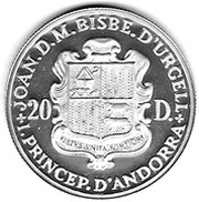 20 Diners Madonna and child Jesus obverse image