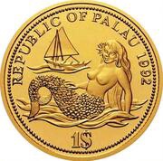 1 Dollar Year of Marine Life Protection - Gold Essai obverse image