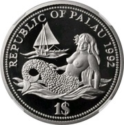 1 Dollar Year of Marine Life Protection - Palladium Essai obverse image