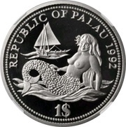 1 Dollar Year of Marine Life Protection - Platinum Essai obverse image