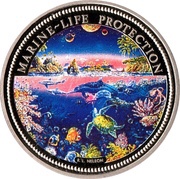 1 Dollar Ocean Scene reverse image